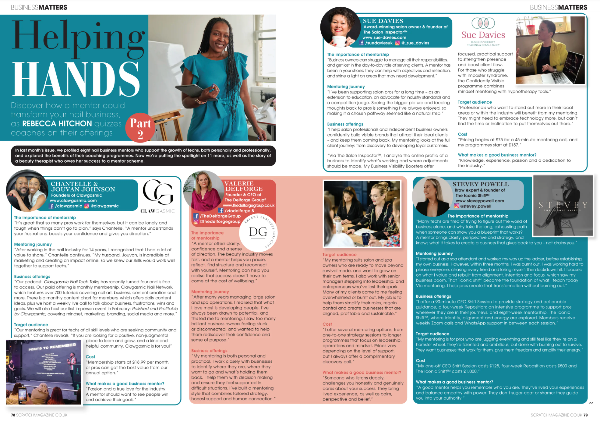 Helping Hands feature about transforming your nail business with these coach & mentor tips