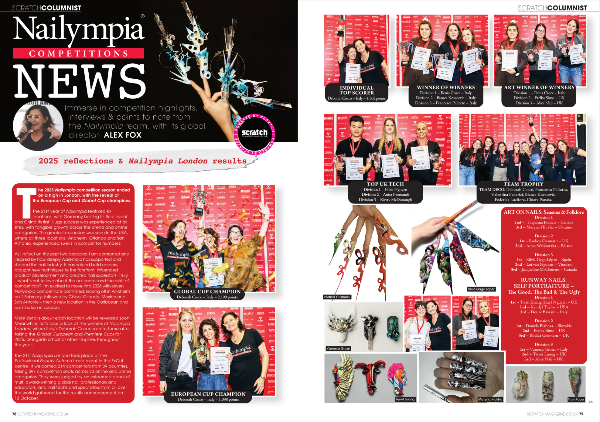 Nailympia Competition News article focussing on Nailympia London results